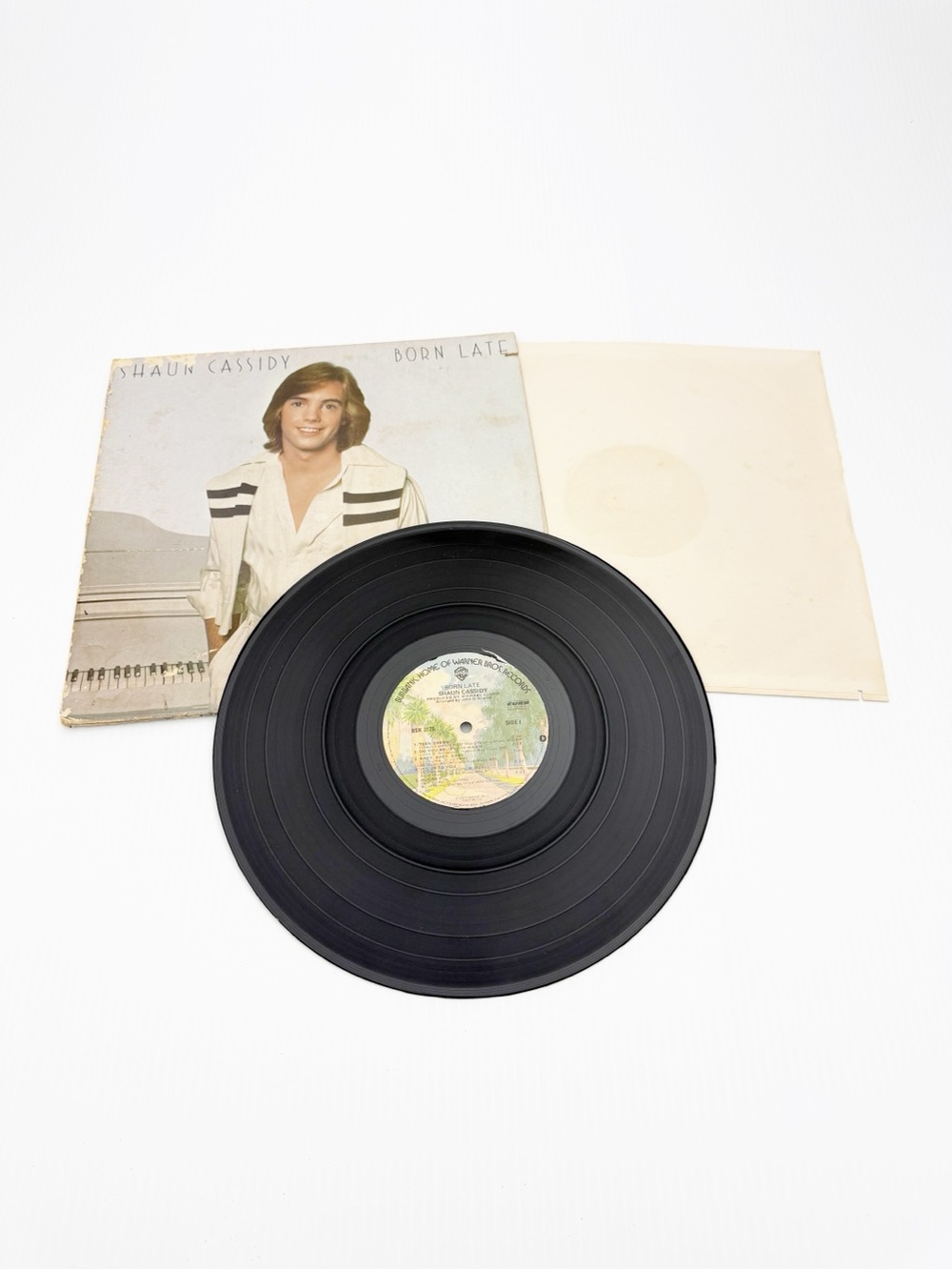 Vintage 1977 Warner Bros Shaun Cassidy Born Late Vinyl Record LP
